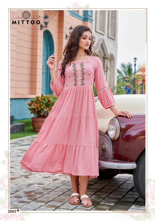 Mittoo Chaahat Designer Long Kurti Collection